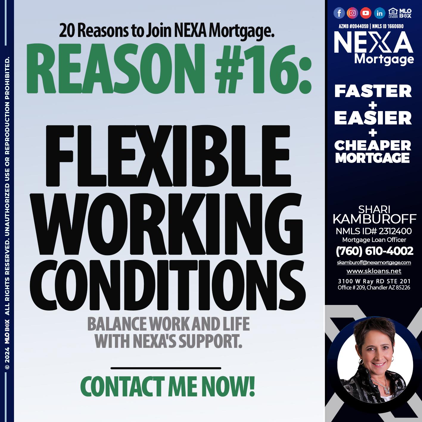 REASON 16 - Shari Kamburoff -Mortgage Loan Officer