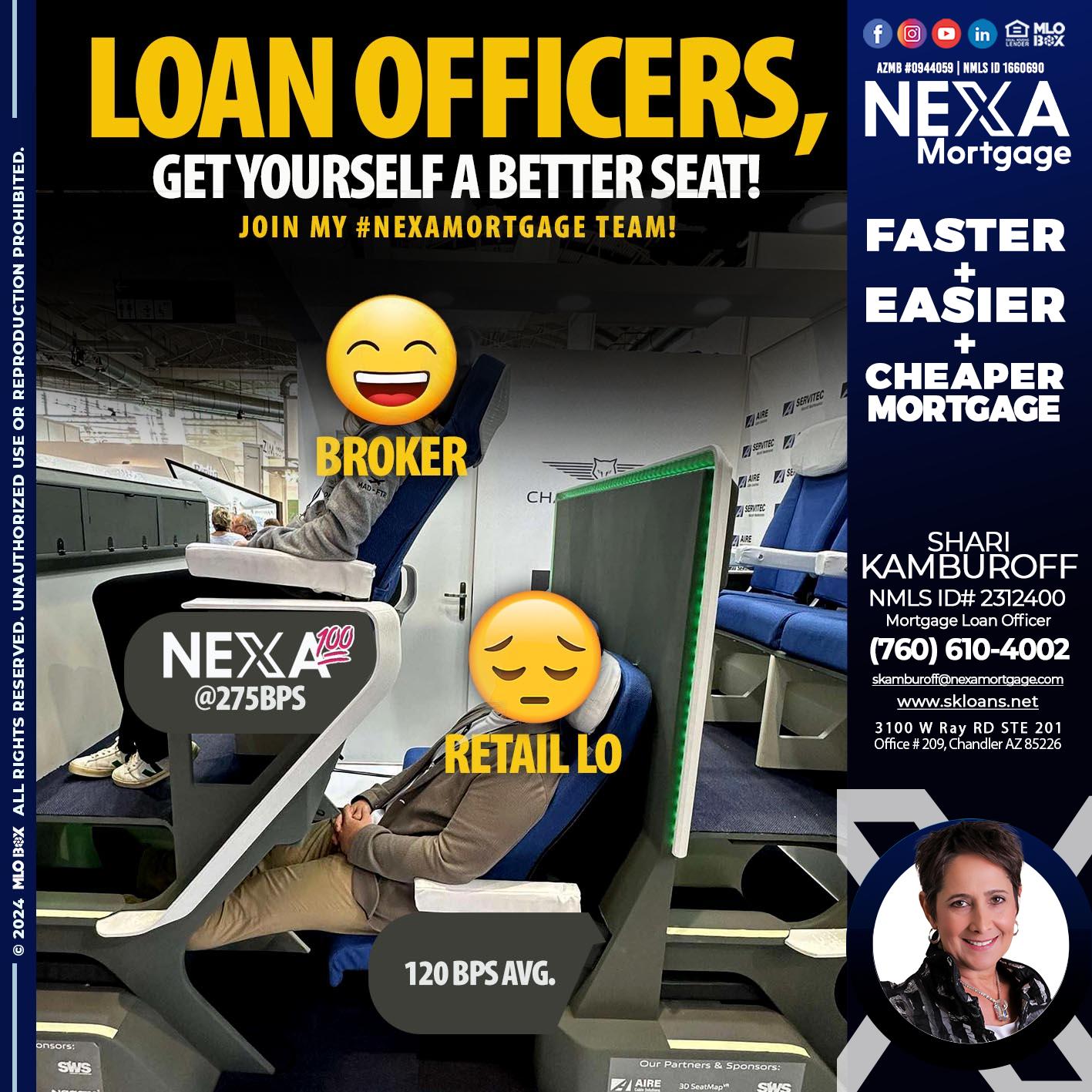 LOAN OFFICERS - Shari Kamburoff -Mortgage Loan Officer