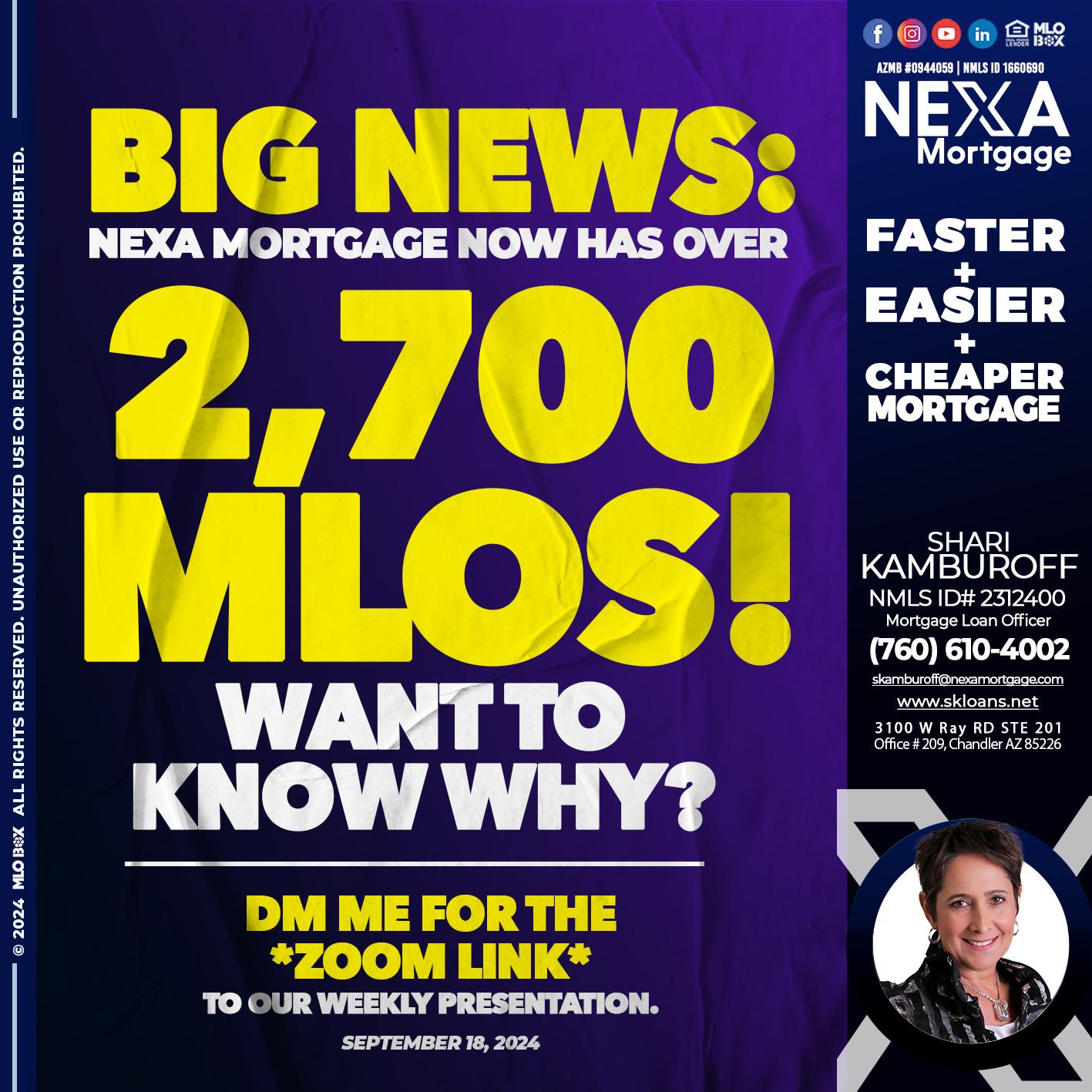 BIG NEWS - Shari Kamburoff -Mortgage Loan Officer