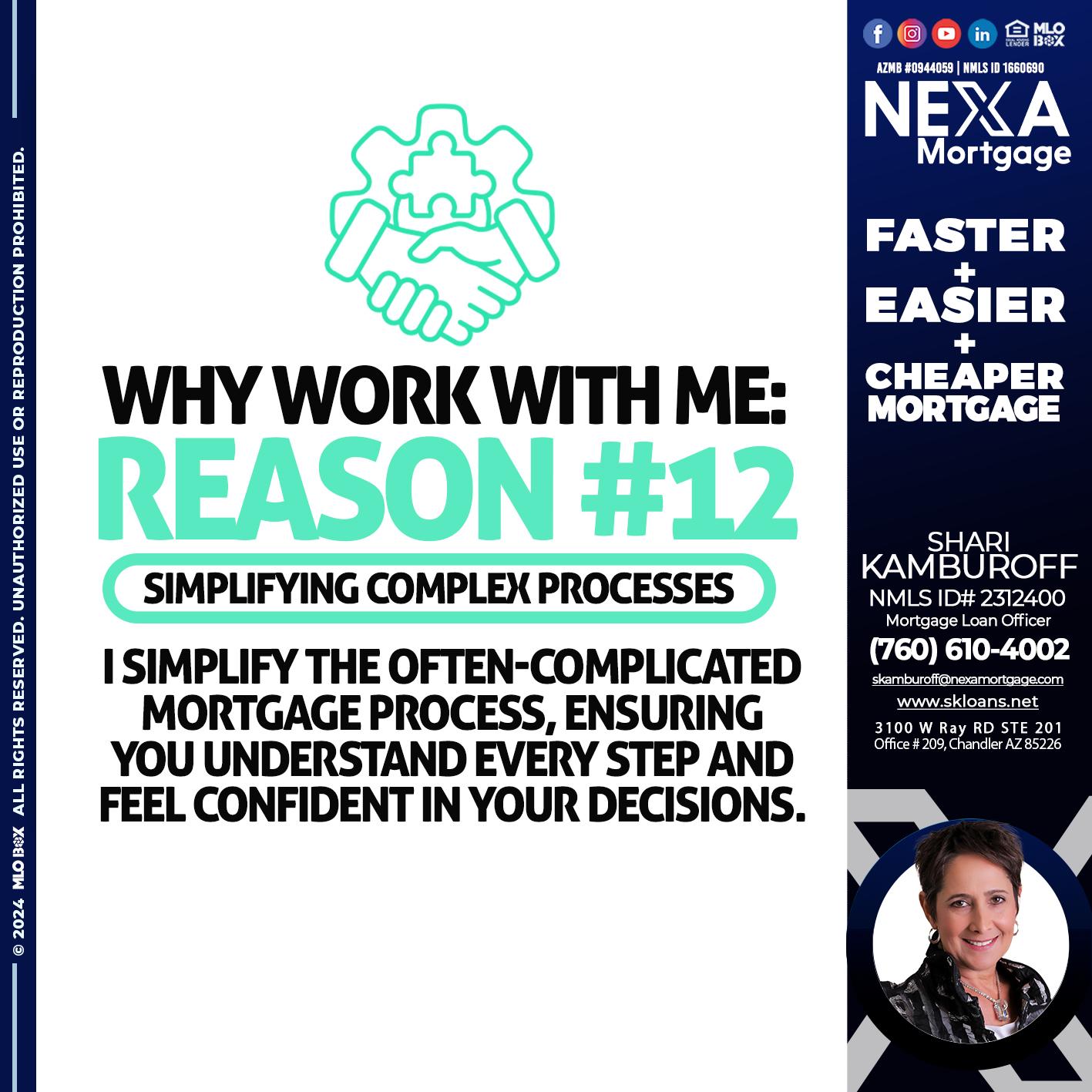 reason 12 - Shari Kamburoff -Mortgage Loan Officer