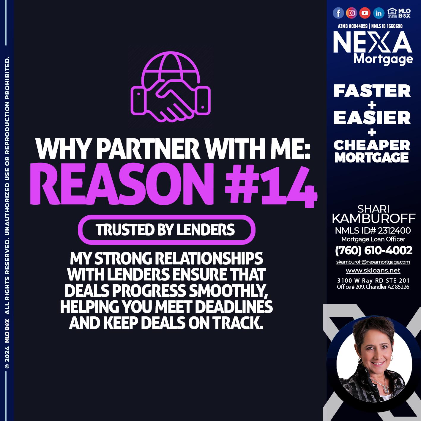 r14 - Shari Kamburoff -Mortgage Loan Officer