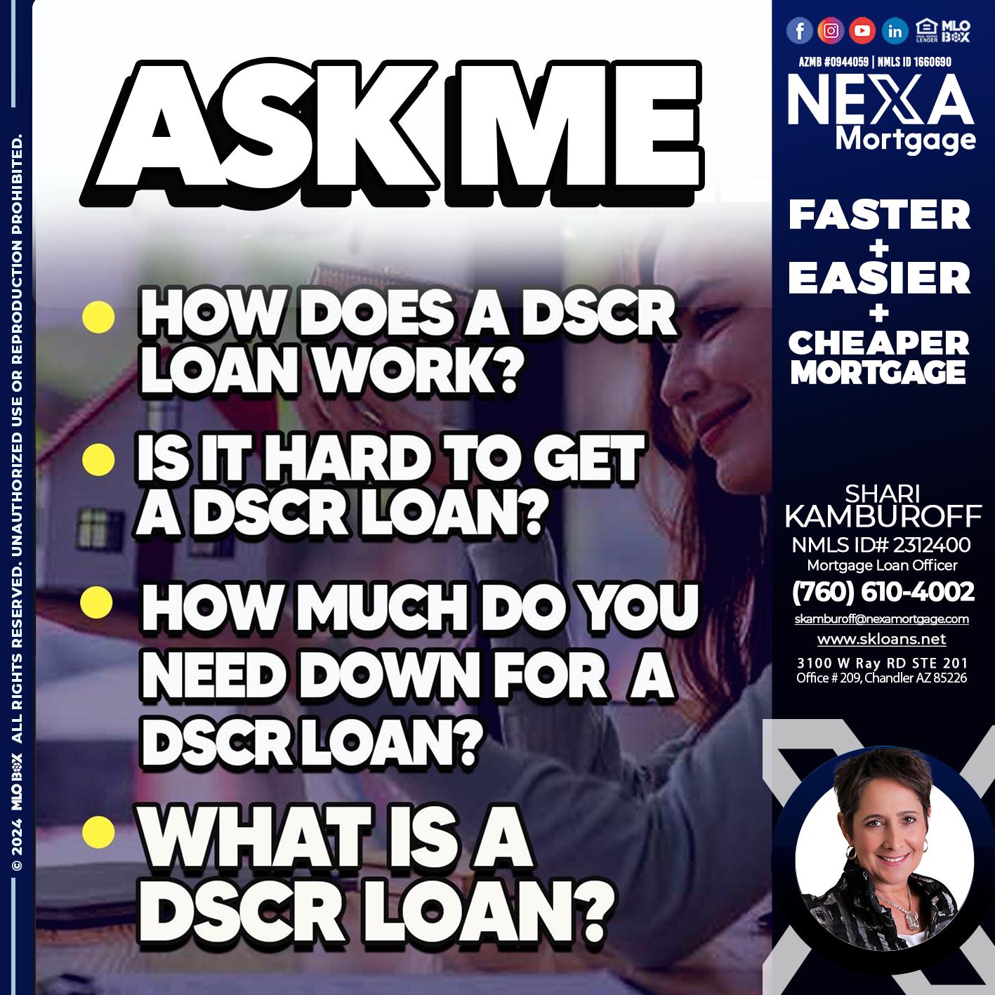 ASK ME - Shari Kamburoff -Mortgage Loan Officer