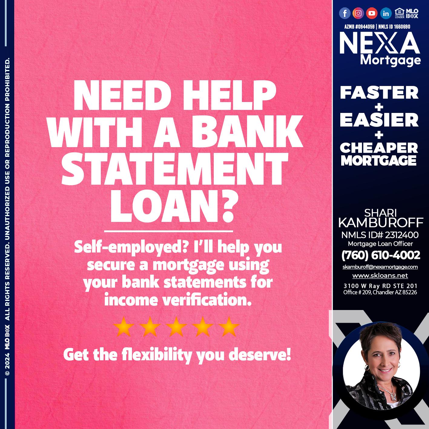 need help? - Shari Kamburoff -Mortgage Loan Officer