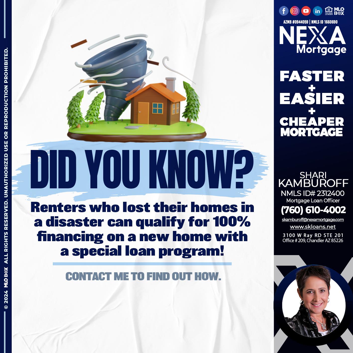 did you know? - Shari Kamburoff -Mortgage Loan Officer