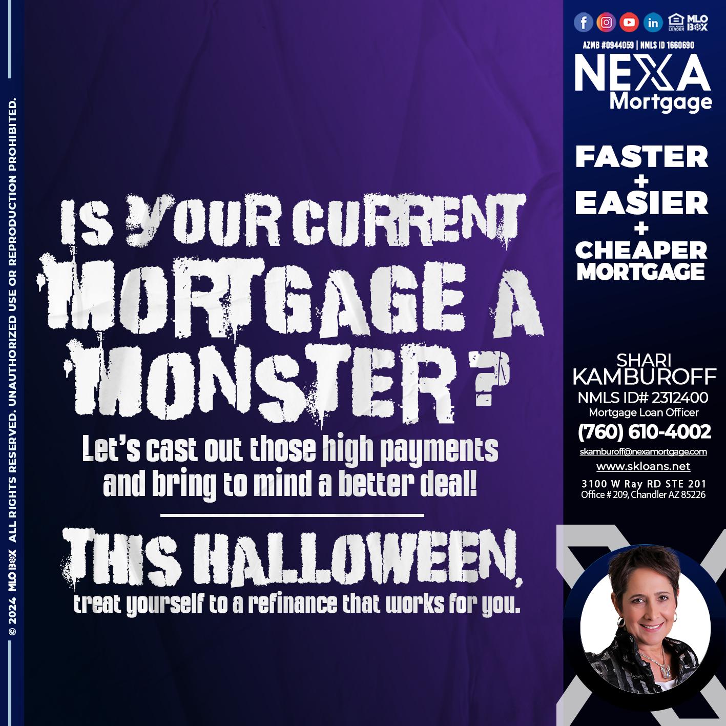 CURRENT MORTGAGE - Shari Kamburoff -Mortgage Loan Officer