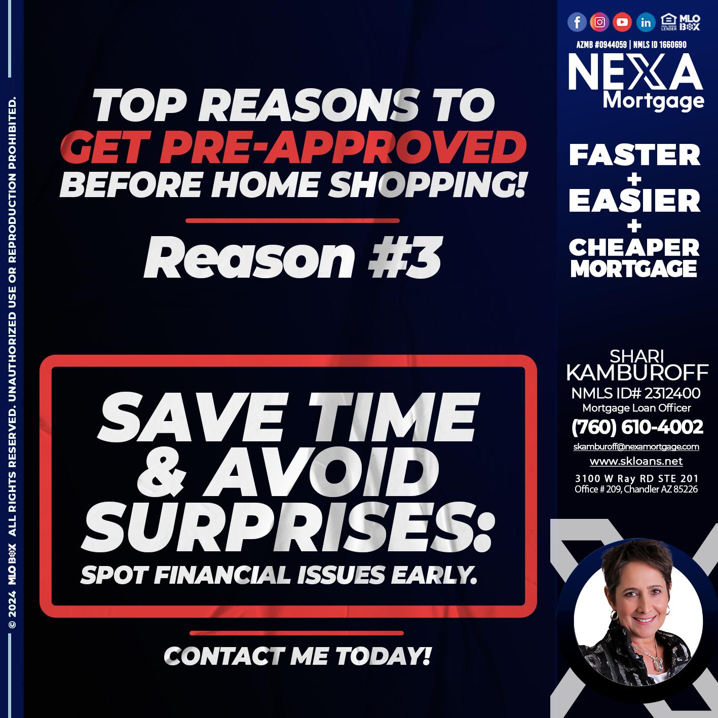REASON 3 - Shari Kamburoff -Mortgage Loan Officer
