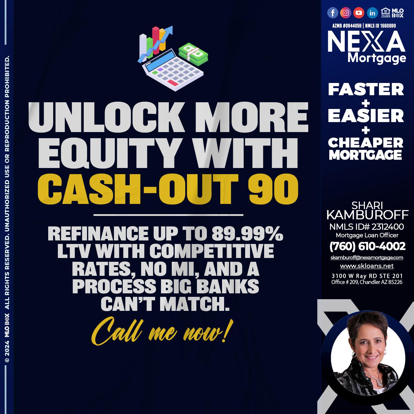 UNLOCK MORE - Shari Kamburoff -Mortgage Loan Officer