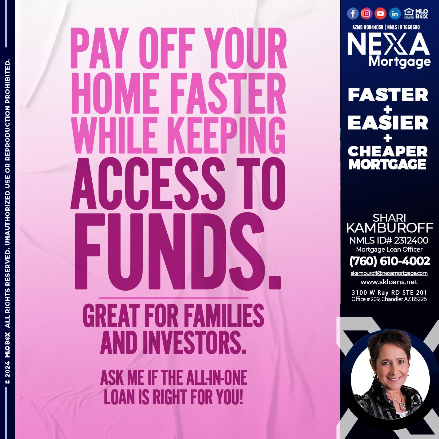 PAY OFF YOUR - Shari Kamburoff -Mortgage Loan Officer