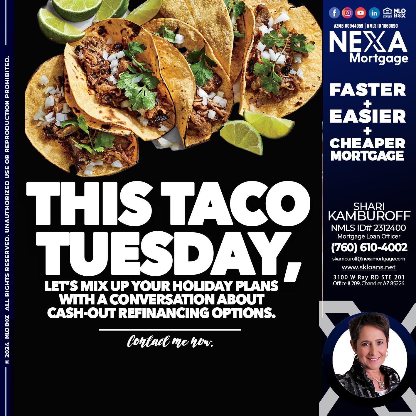 taco tuesday - Shari Kamburoff -Mortgage Loan Officer