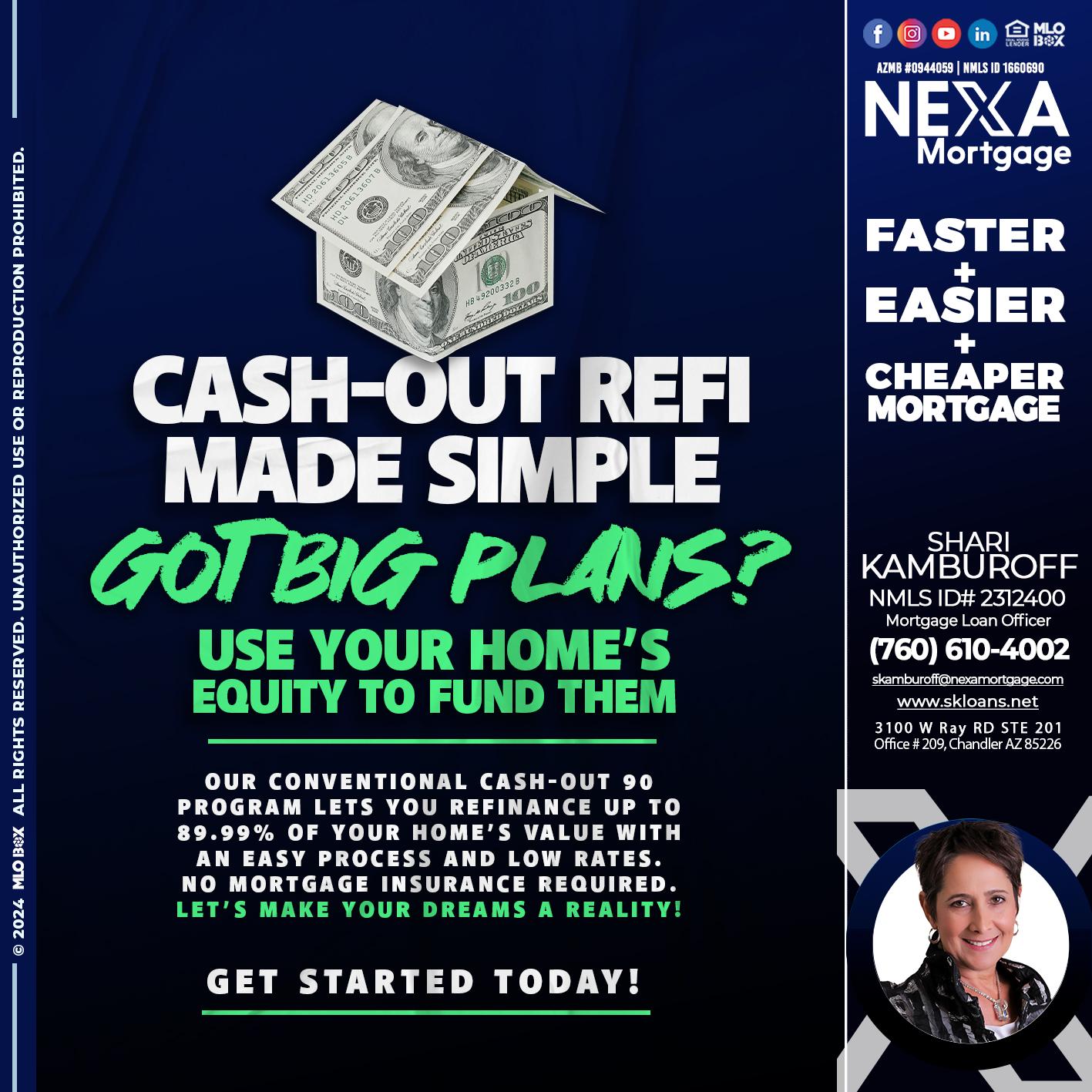 GOT BIG PLANS? - Shari Kamburoff -Mortgage Loan Officer