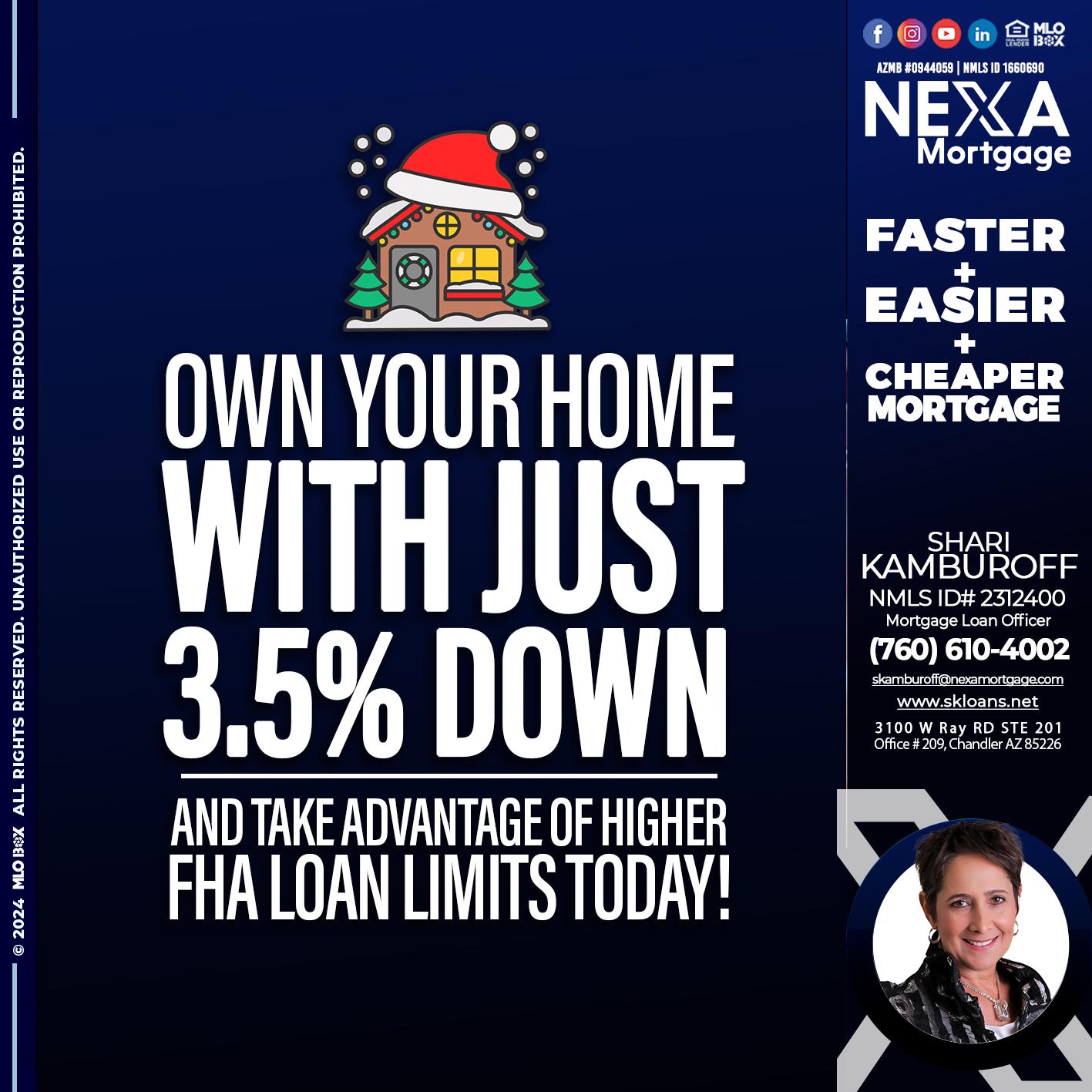 own your home - Shari Kamburoff -Mortgage Loan Officer
