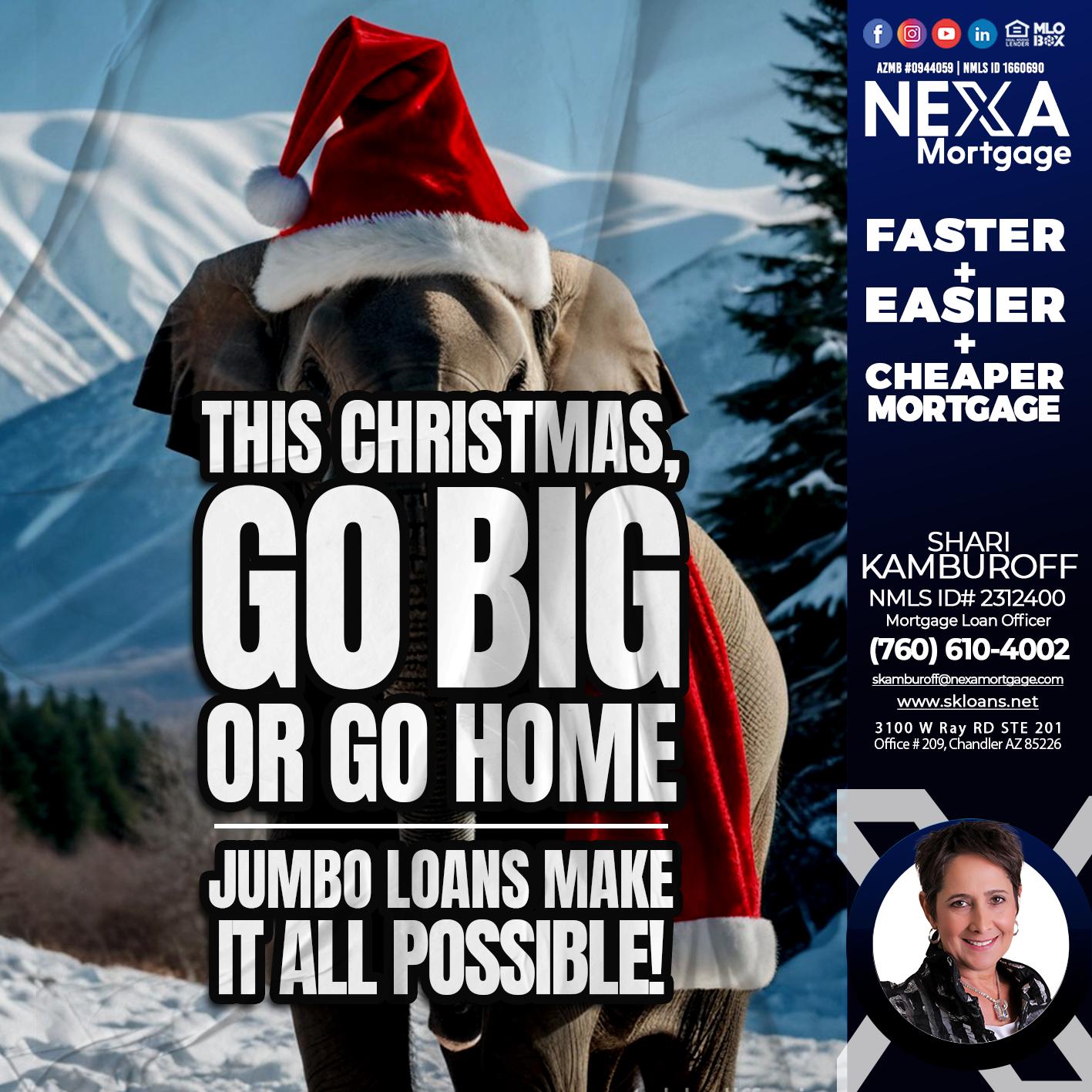 GO BIG - Shari Kamburoff -Mortgage Loan Officer