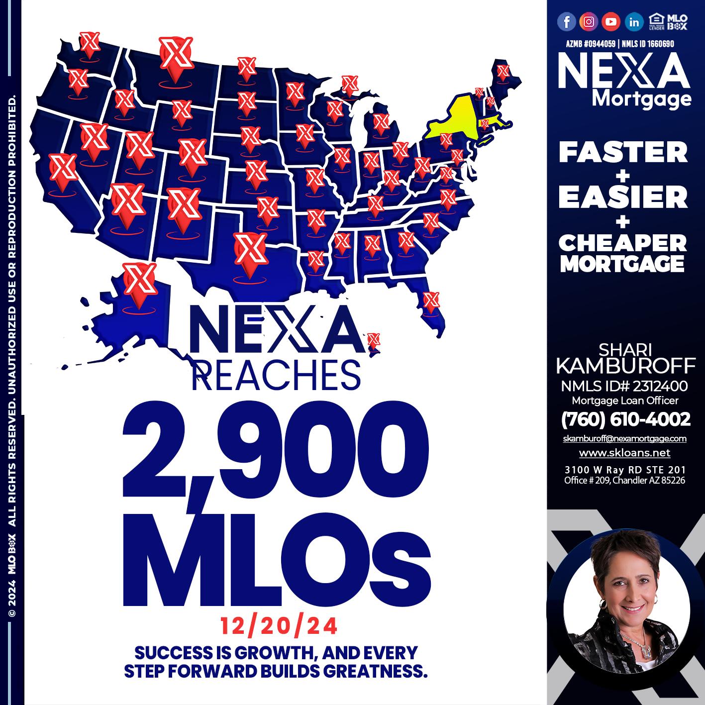 2900 MLOS - Shari Kamburoff -Mortgage Loan Officer