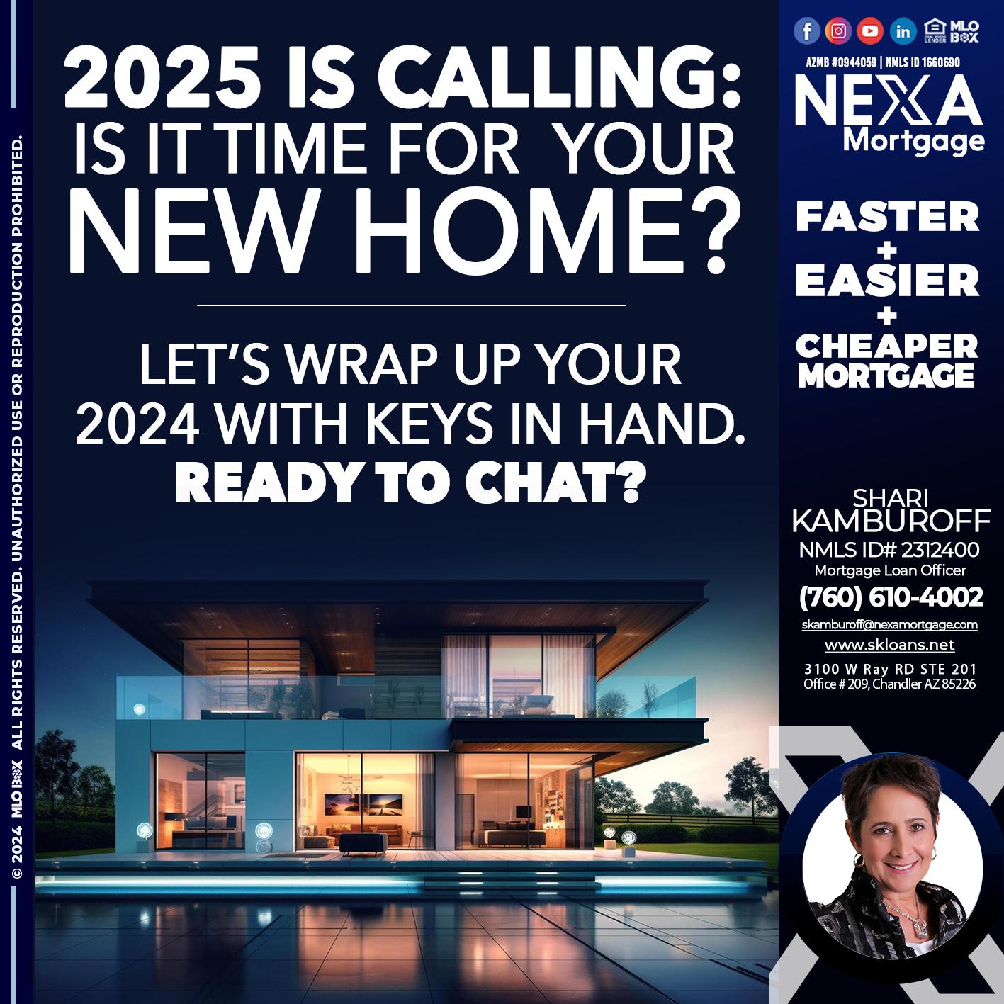 2025 SI CALLING - Shari Kamburoff -Mortgage Loan Officer