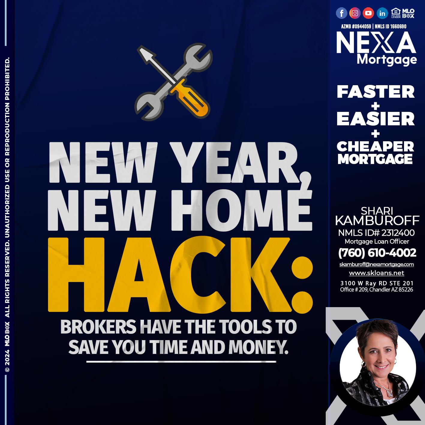 new year, new home - Shari Kamburoff -Mortgage Loan Officer