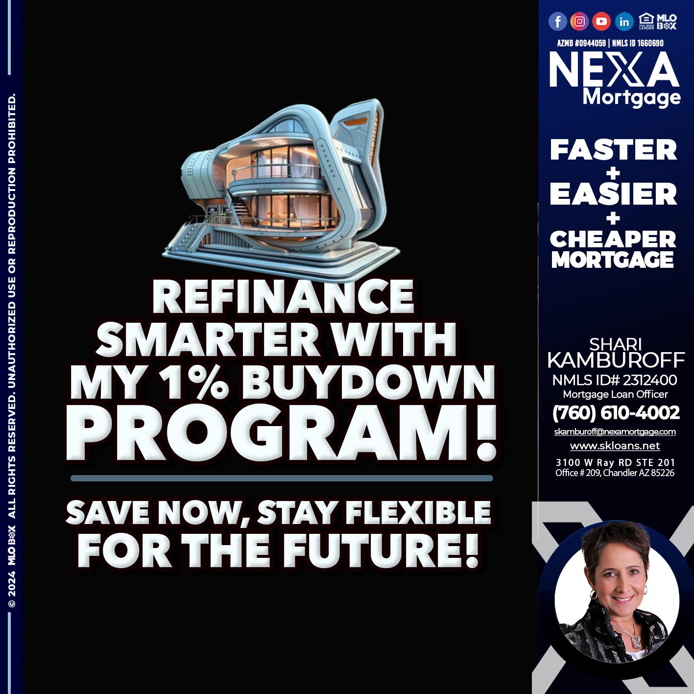 REFINANCE SMARTER - Shari Kamburoff -Mortgage Loan Officer