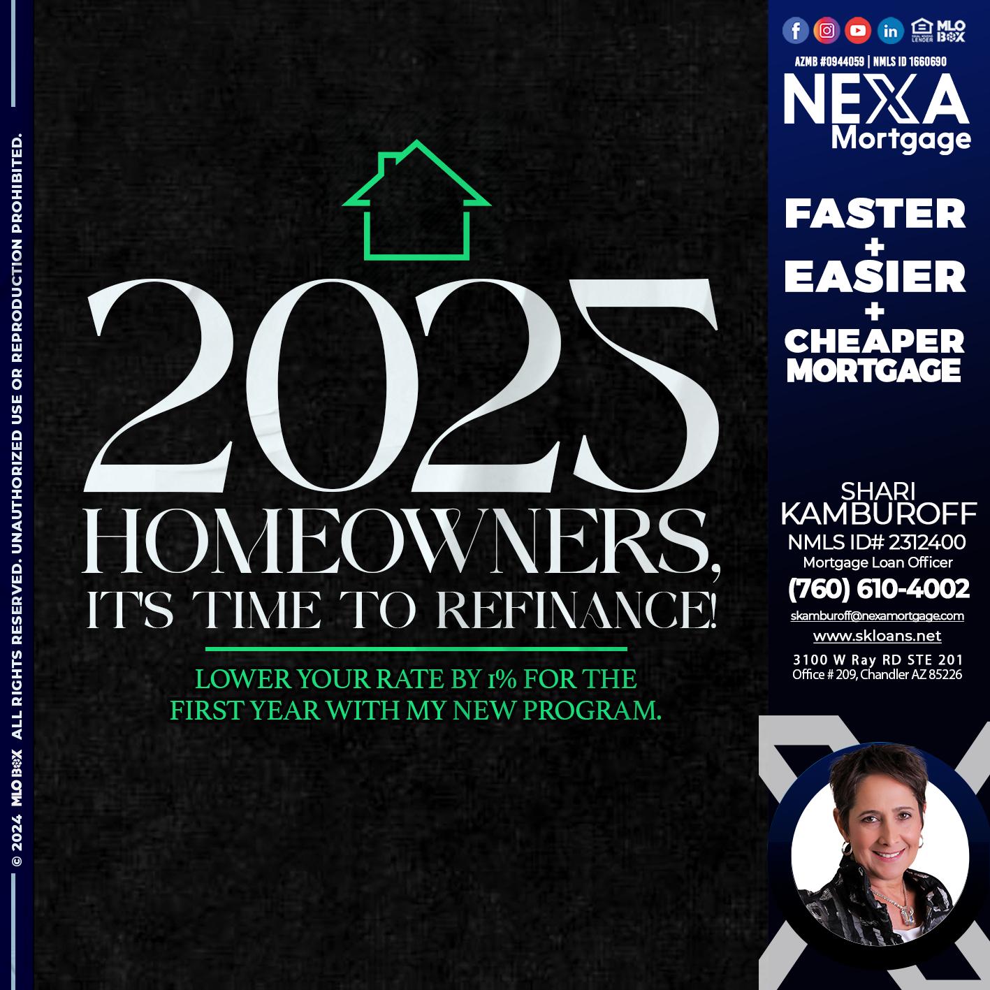 2025 HOMEOWNERSHIP - Shari Kamburoff -Mortgage Loan Officer