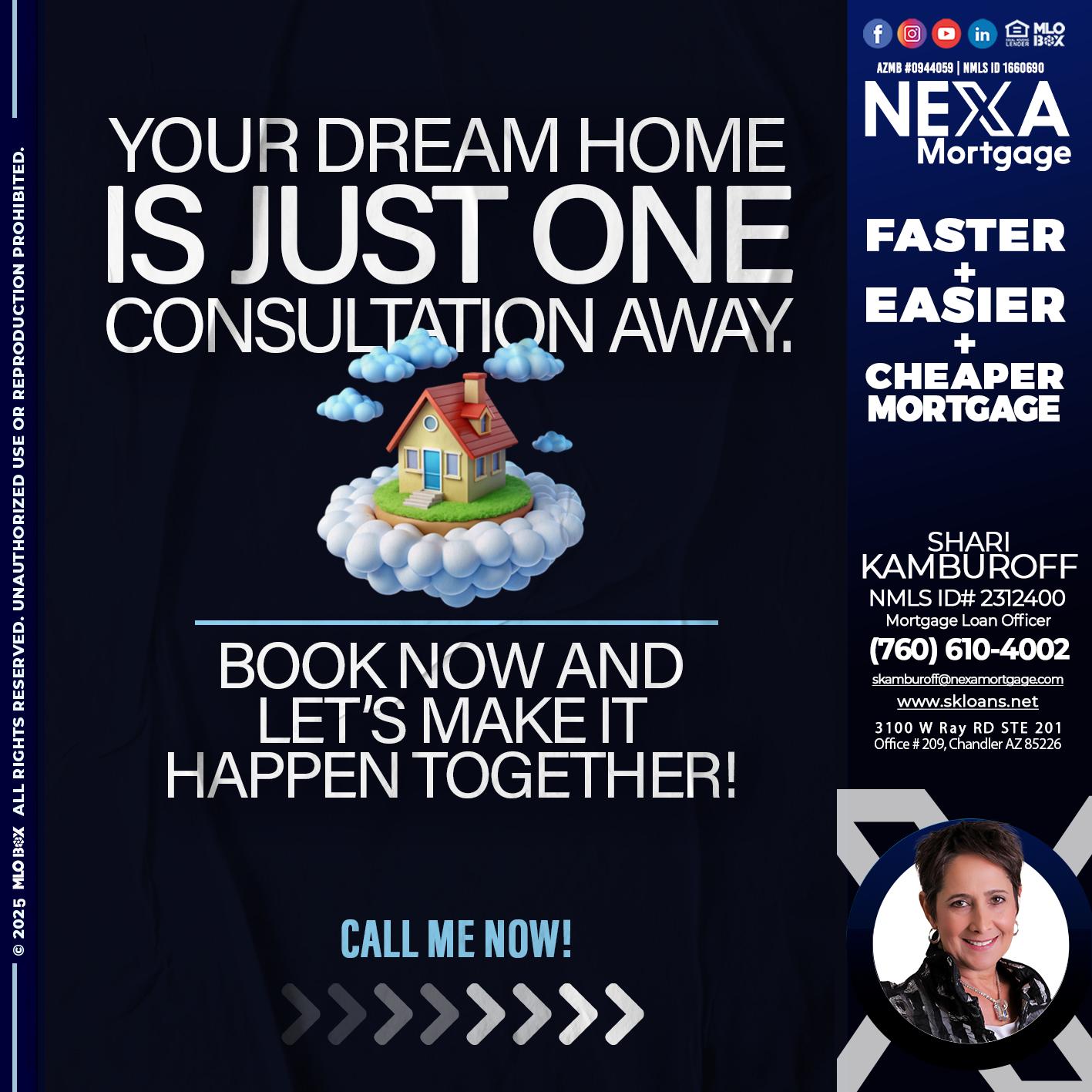YOUR DREAM HOME - Shari Kamburoff -Mortgage Loan Officer