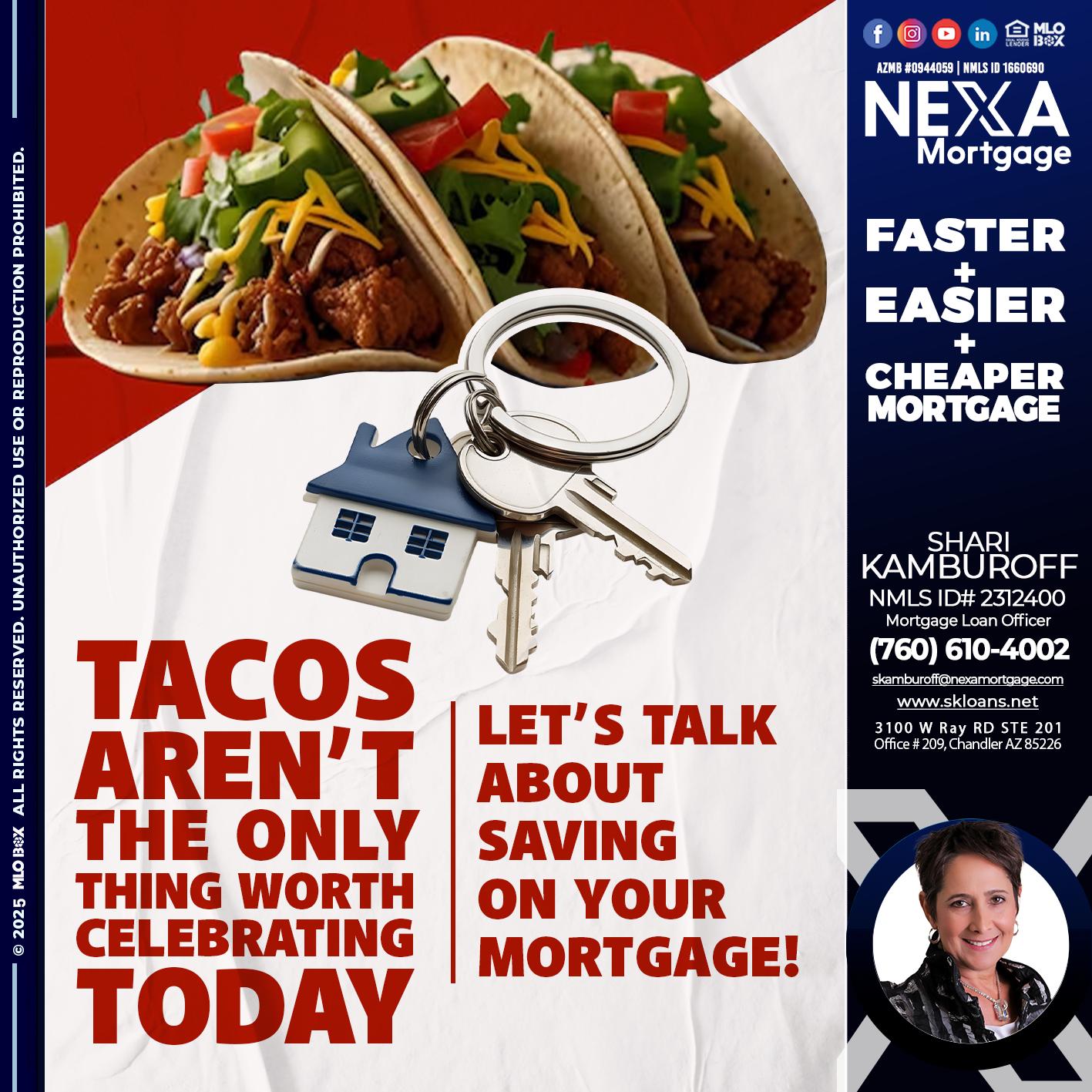 TACO TUESDAY - Shari Kamburoff -Mortgage Loan Officer