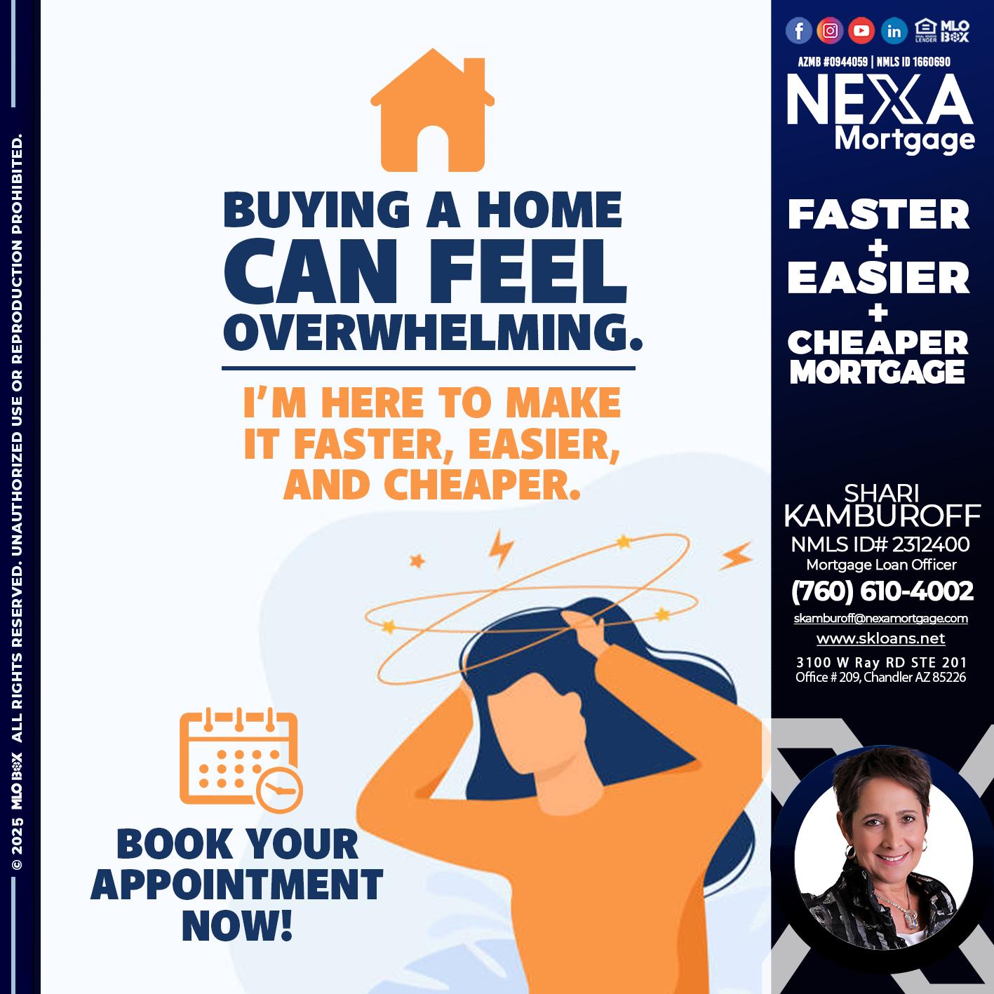 BUYING A HOME - Shari Kamburoff -Mortgage Loan Officer