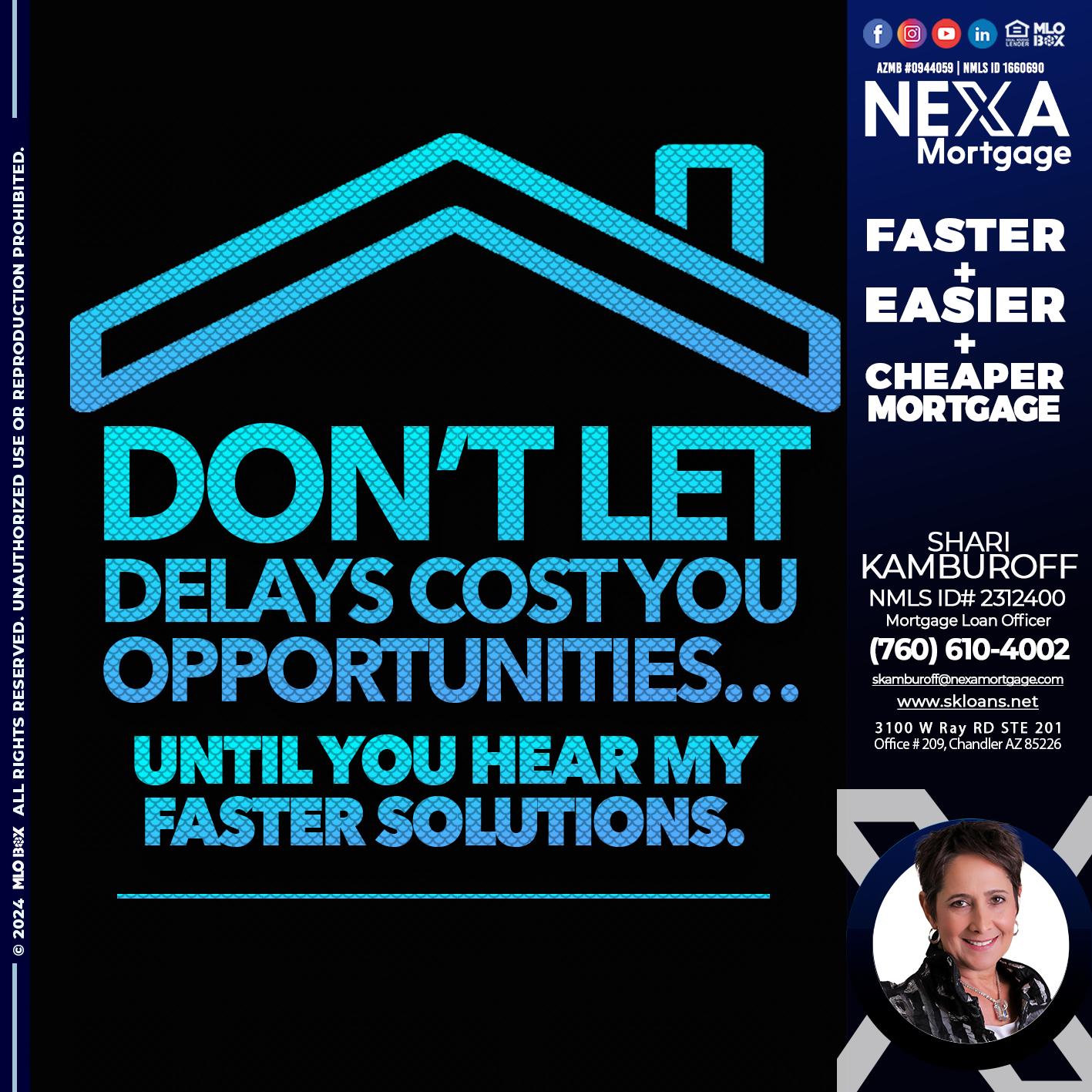 DO NOT LET - Shari Kamburoff -Mortgage Loan Officer