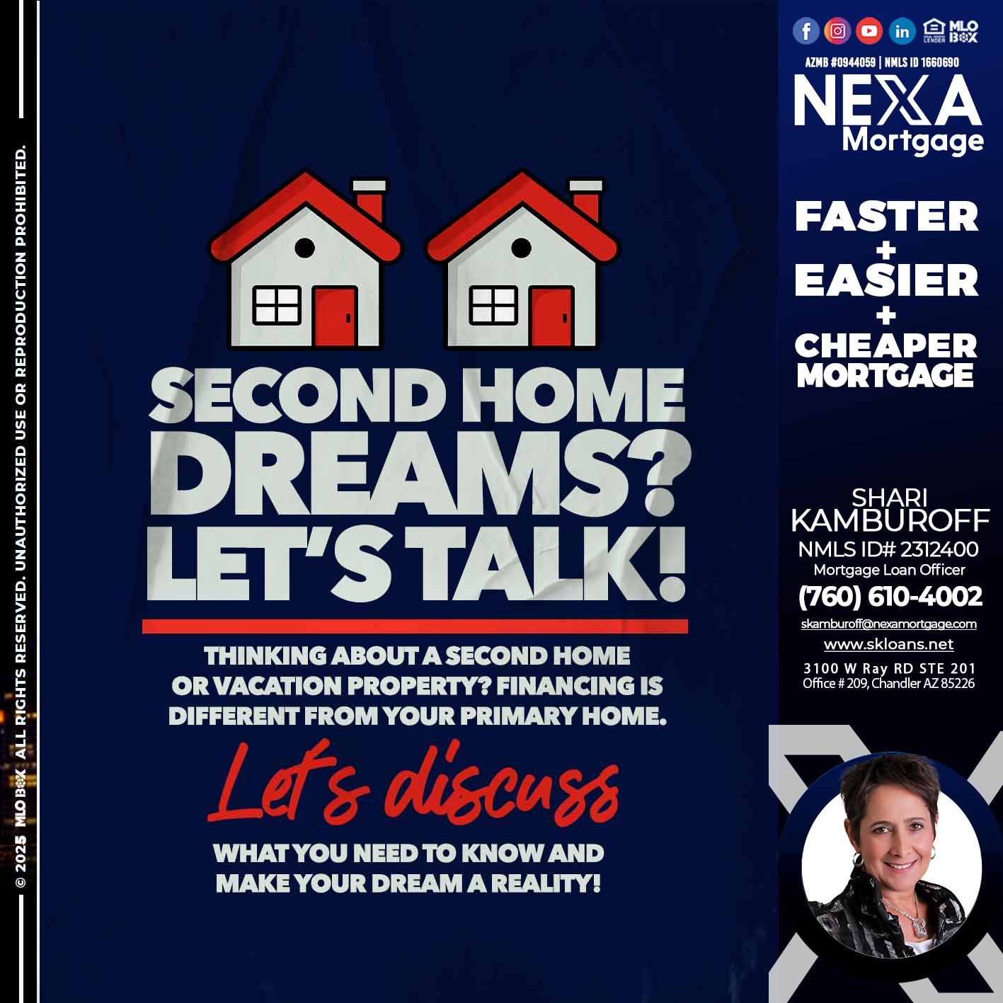 second home dreams? - Shari Kamburoff -Mortgage Loan Officer