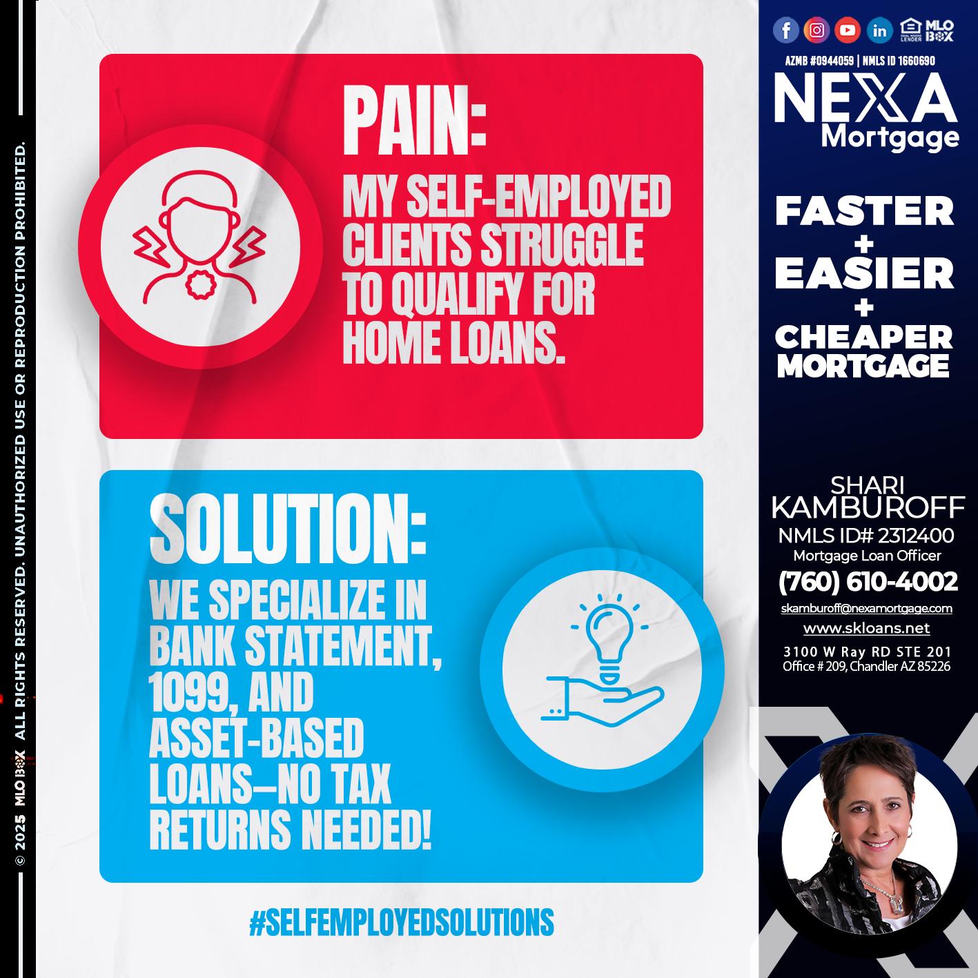 pain-solution - Shari Kamburoff -Mortgage Loan Officer