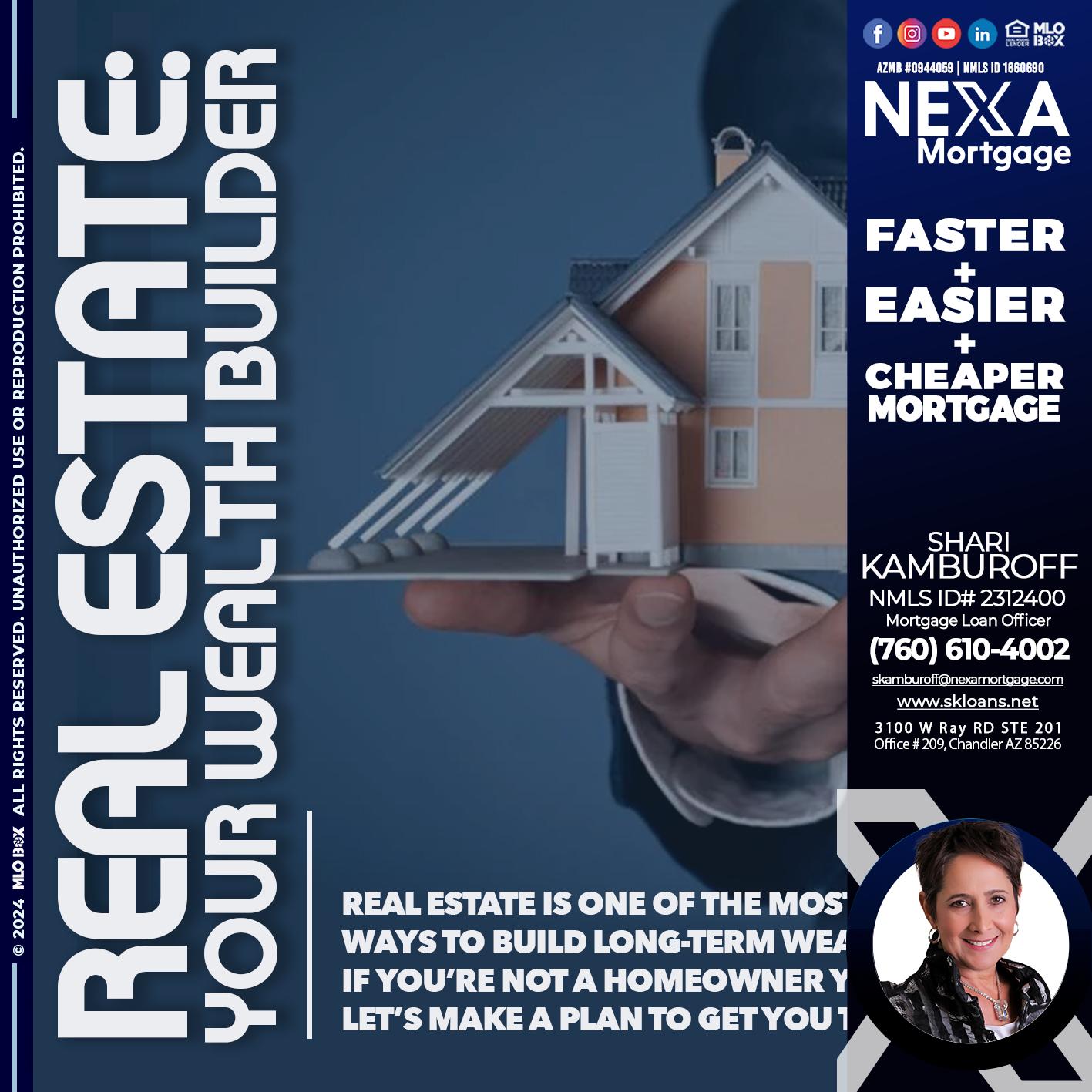 REAL ESTATE - Shari Kamburoff -Mortgage Loan Officer