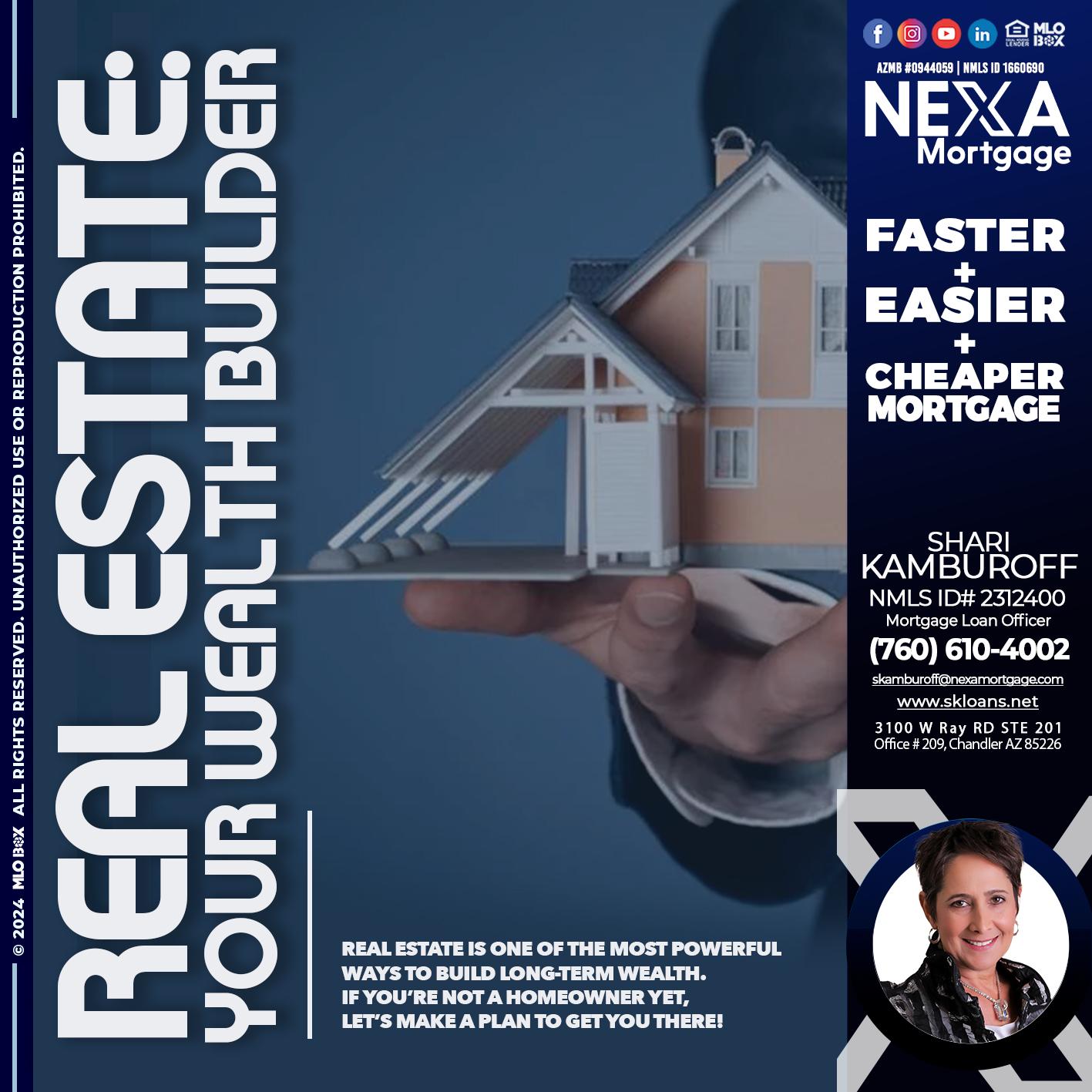 REAL ESTATE FIXED - Shari Kamburoff -Mortgage Loan Officer