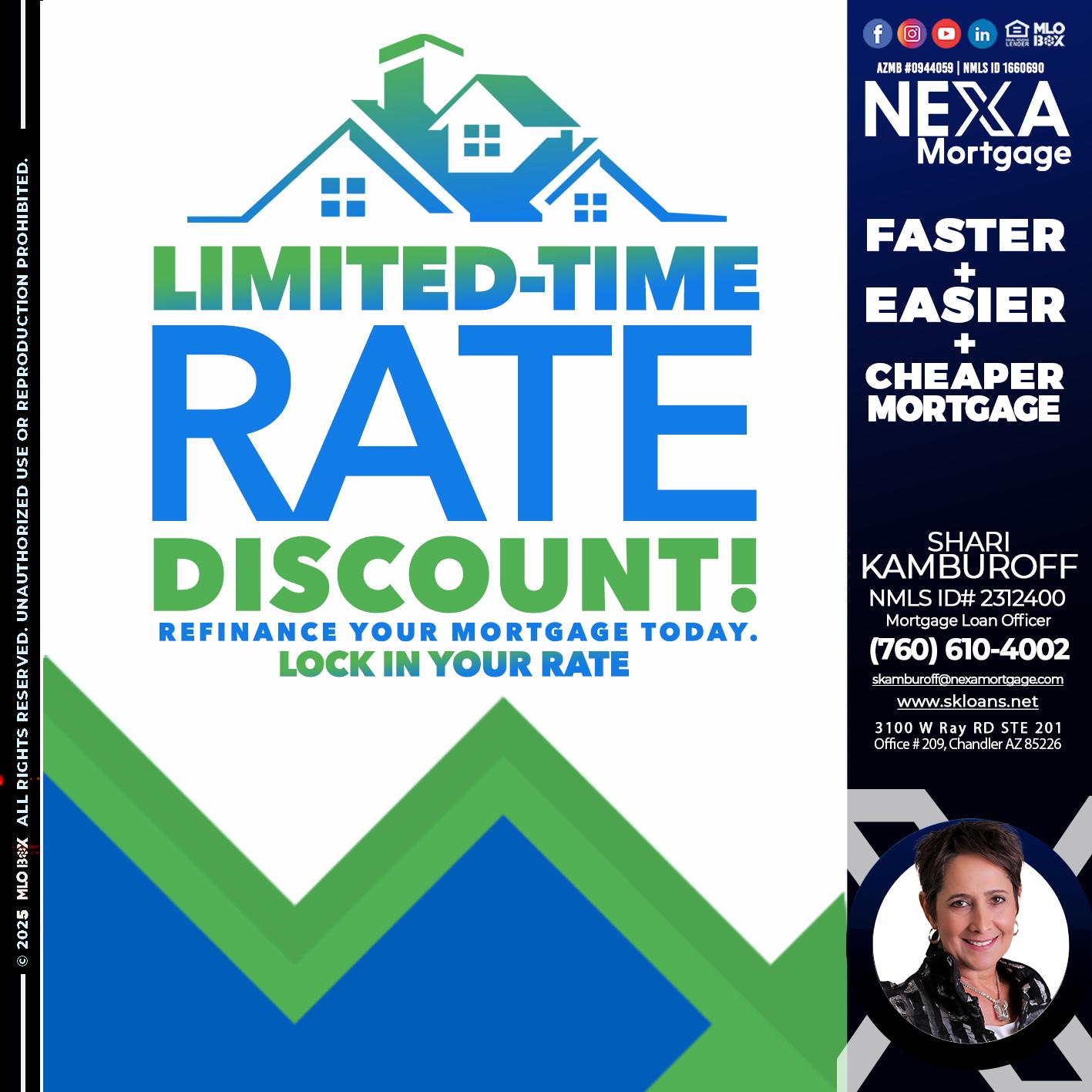 LIMITED TIME - Shari Kamburoff -Mortgage Loan Officer