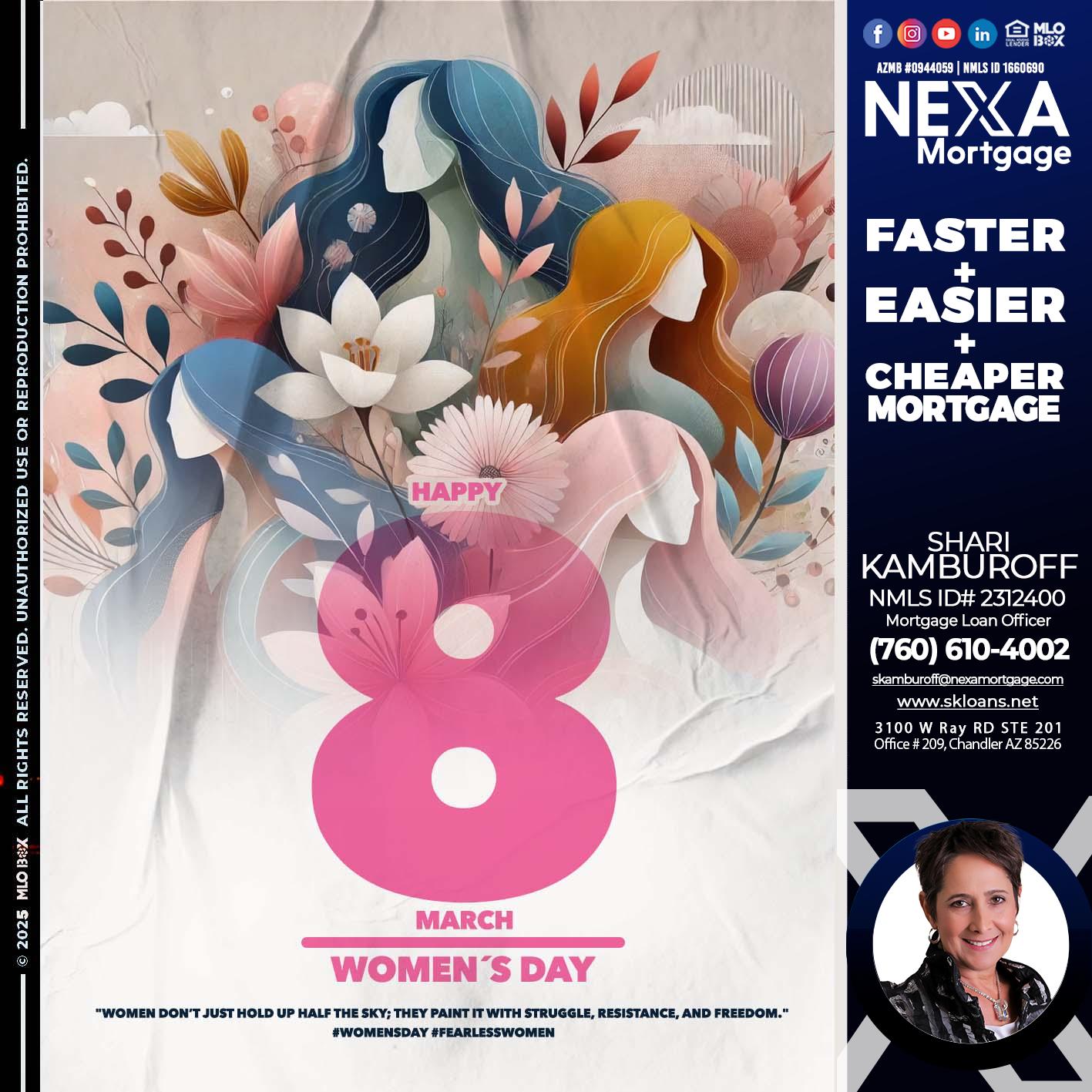 women´s day - Shari Kamburoff -Mortgage Loan Officer