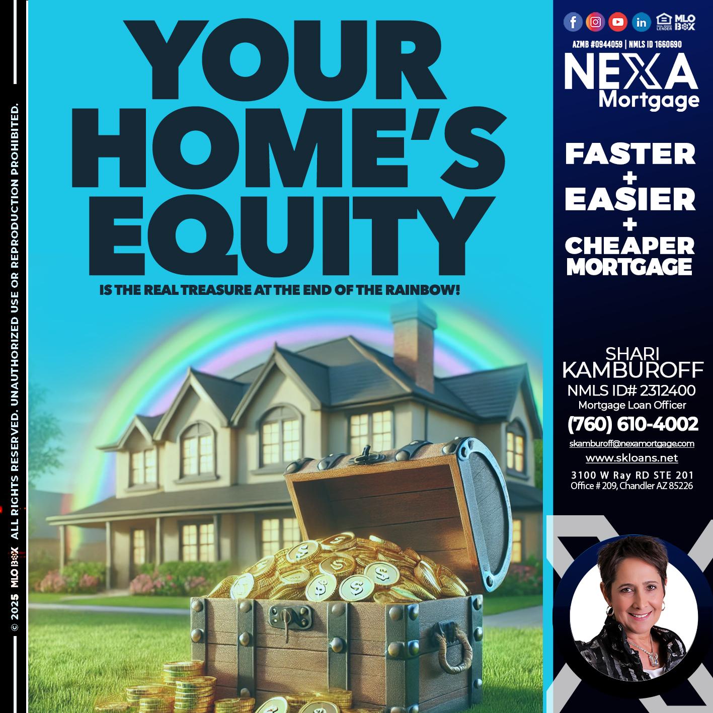 YOUR HOME´S EQUITY - Shari Kamburoff -Mortgage Loan Officer