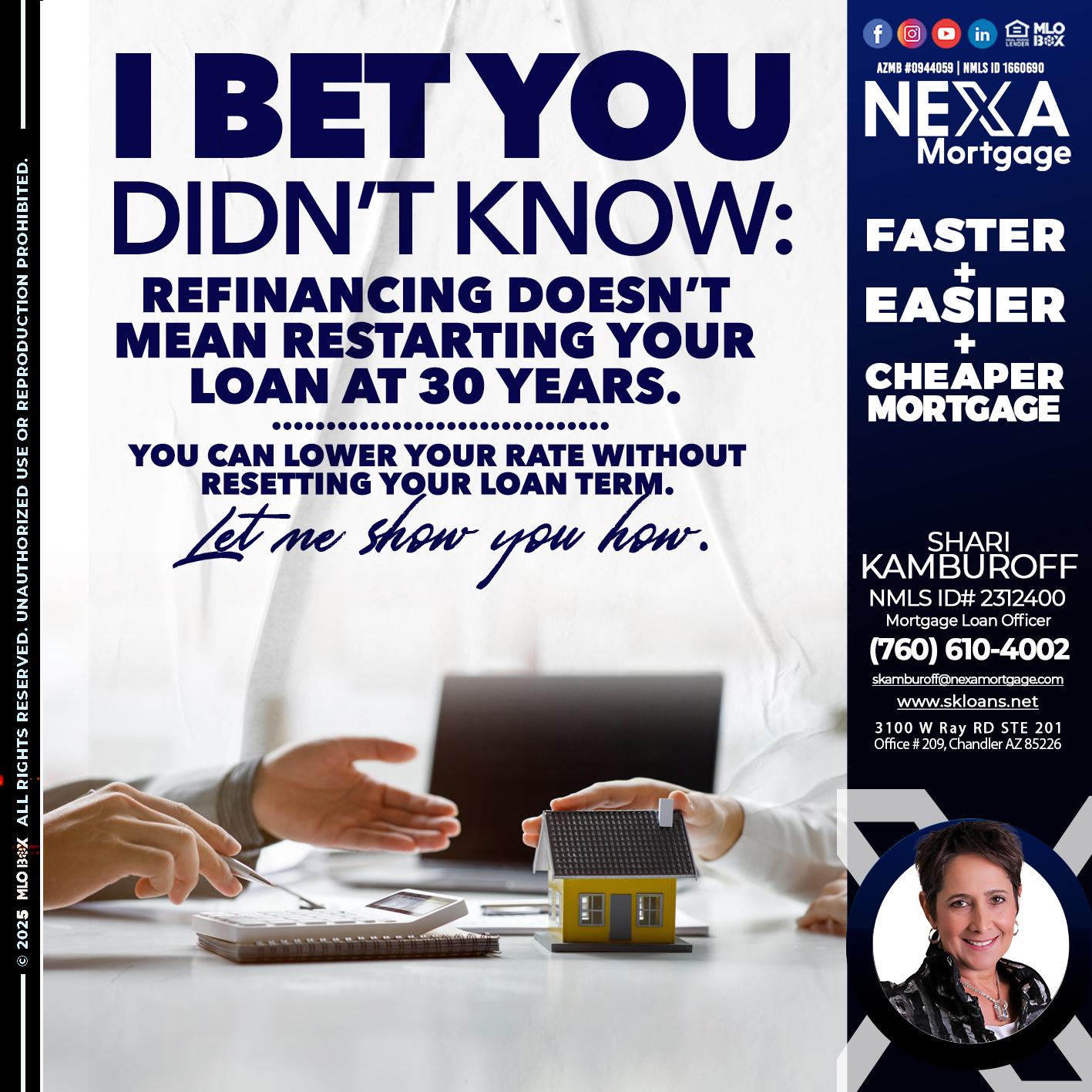 I BET YOU - Shari Kamburoff -Mortgage Loan Officer